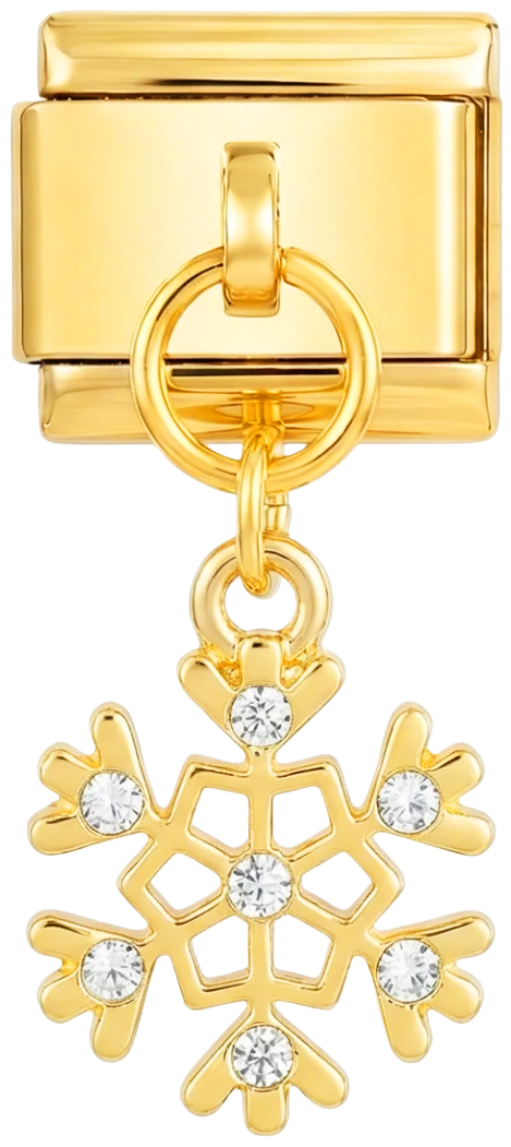 Gold Snowflake with Stones - gold-snowflake-with-stones.png