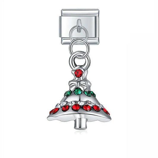 Silver Christmas Tree with Stones - Charms Official