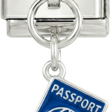 Blue Passport, on Silver