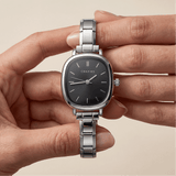 Capri Watch Silver – Black Dial Edition