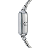 ساعة Como الفضية – إصدار بمينا أبيض