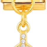 Gold Plane with Stones, on Gold