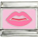 Pink Lips on Silver