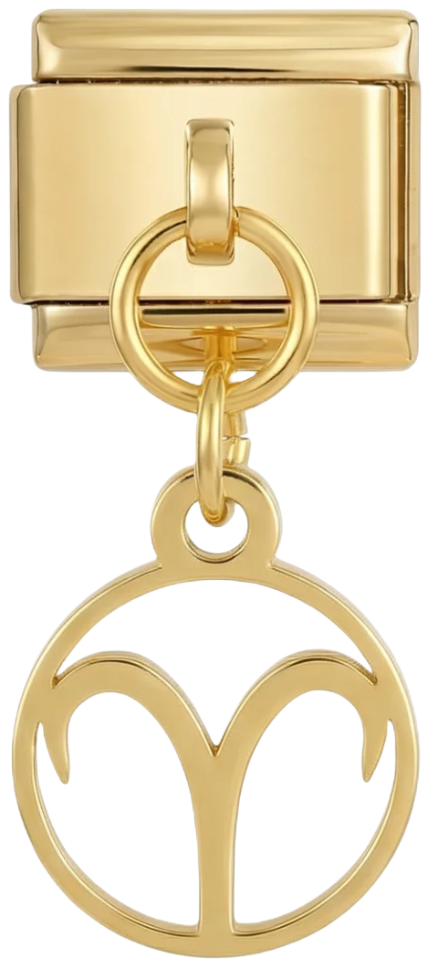 Aries Sign Hanging on Gold - aries-sign-hanging-on-gold.png