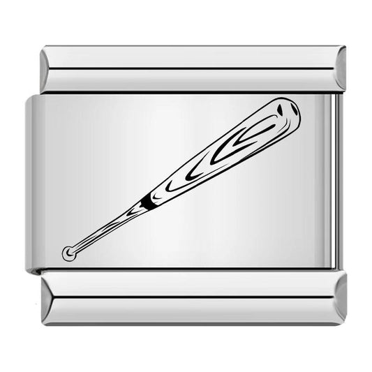 Baseball Bat, on Silver - Charms Official